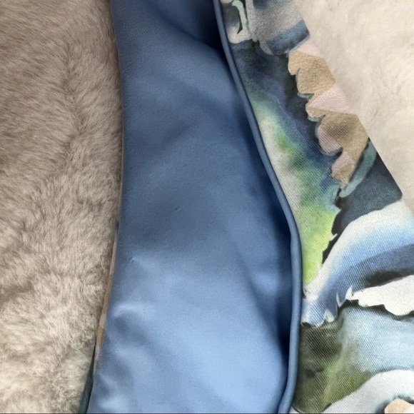 Mara Hoffman Bikini Bottom Large Blue Aloe Pastel Low rise Reversible Revolve - Picture 5 of 6